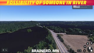 Possibility Of Someone In River At Brainerd, Minnesota
