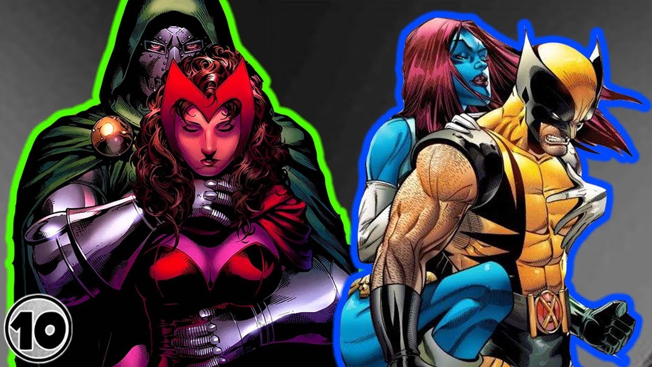 Top 10 Superhero Supervillain Couples You Didn't Know Existed YouTube