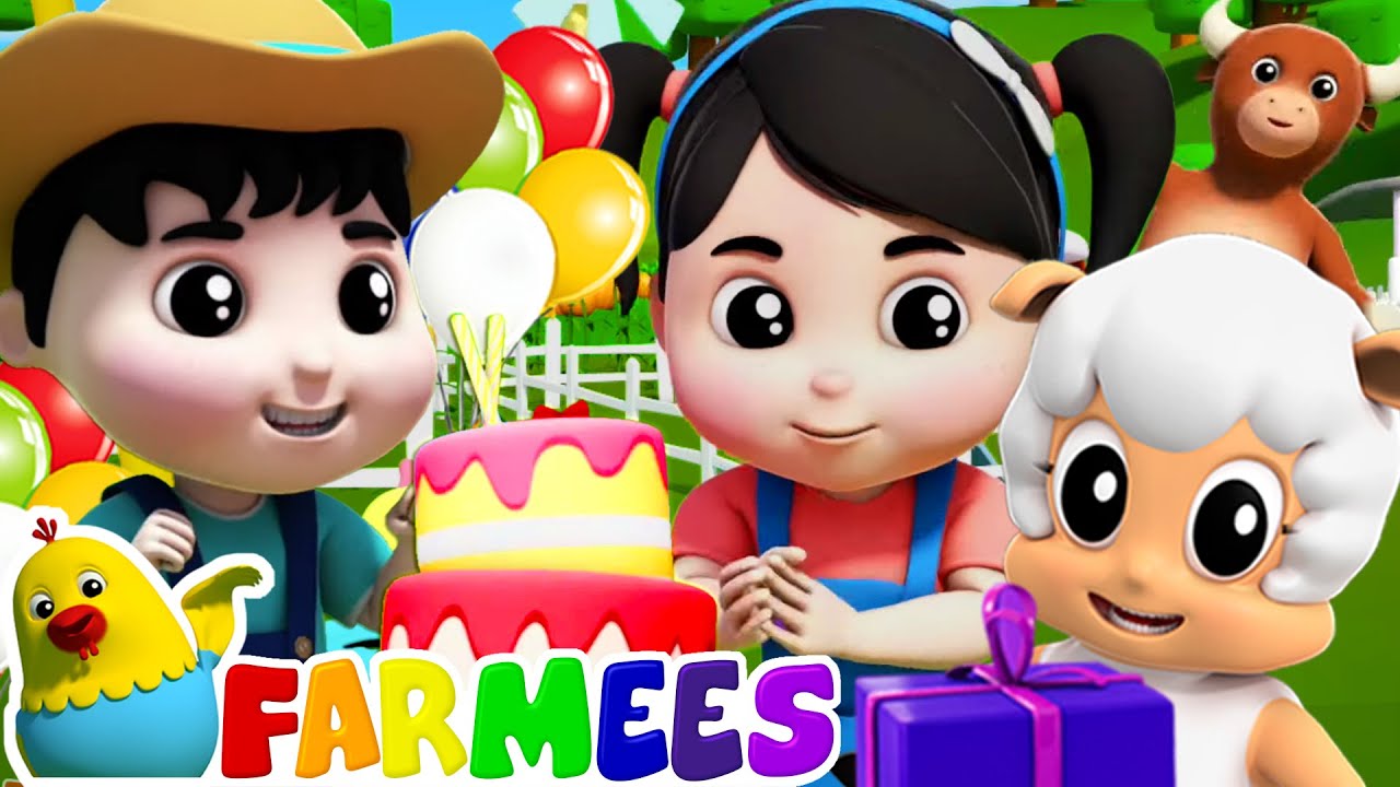 Happy Birthday Song | Farmees Nursery Rhymes & Baby Songs | Animal Cartoon Rhymes