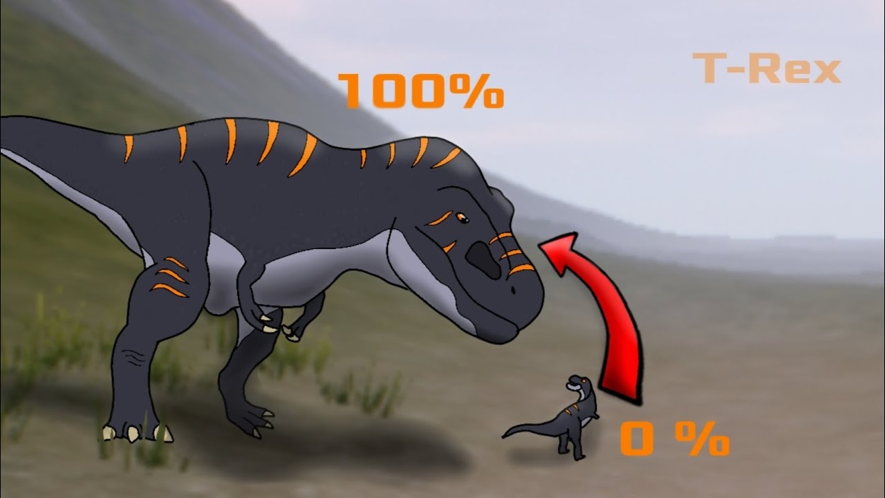 TYRANOSAURIO REX de 0 a 100% ✅️ I The Cursed Isle 🦖