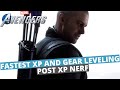 FASTEST WAY TO LEVEL NEW CHARACTERS | POST XP NERF | MARVELS AVENGERS