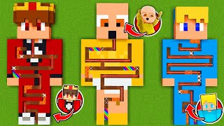 SEMLAKI LABYRINTH vs. BABY IN YELLOW LABYRINTH vs. UKRI LABYRINTH XXL in Minecraft!