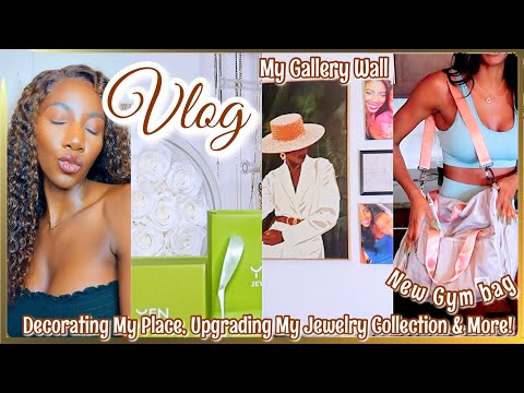 VLOG| YFN Jewelry, Gallery Wall, New Gym Bag from OCPUD & Decorating My Place | Simply Subrena