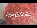 Rose Gold Hair Tutorial | Lighten + Tone Dark Hair | Color Short Hair at Home