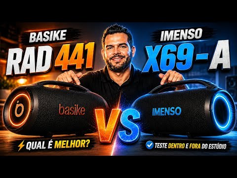 🔴 Qual é a melhor? Testei dentro e fora do Estúdio! Basike Rad 441 vs Imenso X69-A #basike #imenso