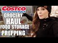 COSTCO GROCERY HAUL| FOOD STORAGE PREPPING | VLOGMAS DAY 18| Somers In Alaska