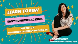 Easy Runner Backing sewing tutorial