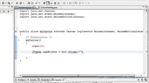 Java Graphics Tutorial   1  Creating A Window to Place A Canvas on It   YouTube