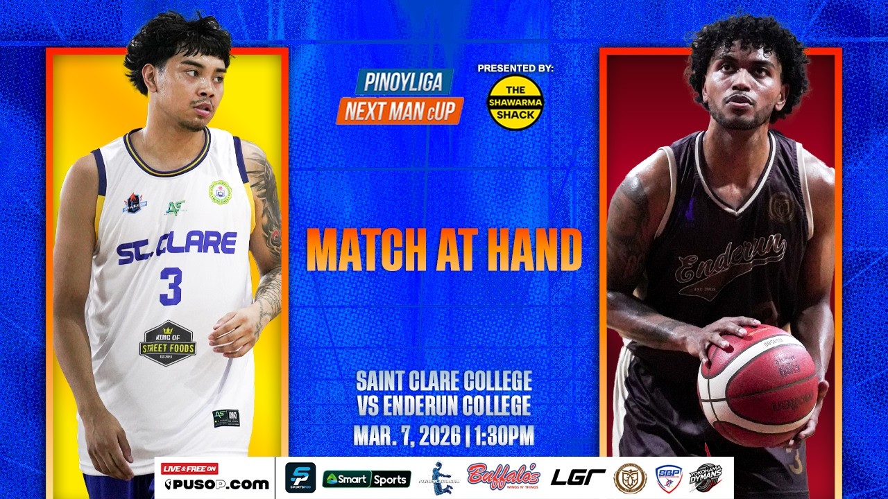 PINOYLIGA NEXTMAN CUP S4 | ST. CLARE COLLEGE SAINTS VS ENDERUN COLLEGE TITANS