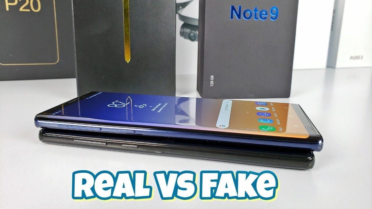 Samsung Galaxy Note 9 999 VS 75 Clone Goophone Note 9 YouTube