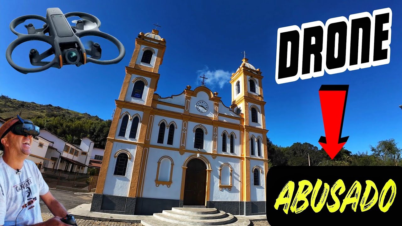 DRONE baixinho pelas ruas de JAMBEIRO - Quase deu RUIM 🥵