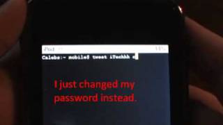 How To Tweet From Mobile Terminal On Any Iphoneipod Touch