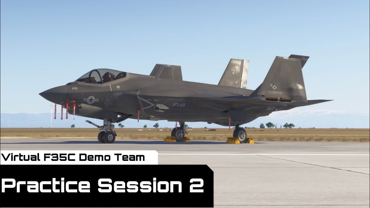 Virtual F-35C Demo Team Practice session 2 - YouTube