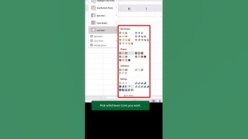 Icon Sets Conditional Formatting in Excel