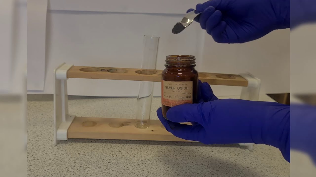 Decomposition of silver oxide