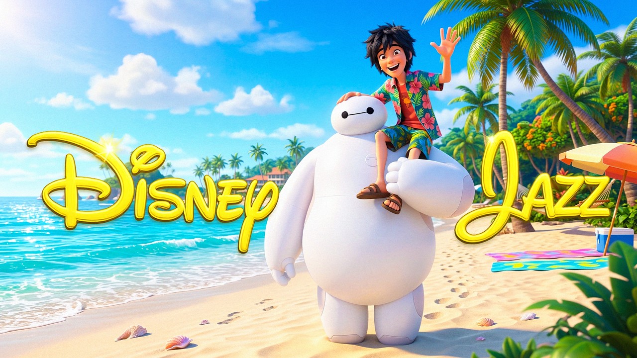 Relaxing Disney Jazz Bossa Nova ☕🌊 Ocean Breeze Cafe Music for Focus ...