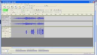 How to reduce volume on one track in Audacity
