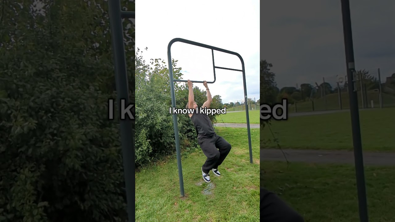 2 finger chin up (not clean) 