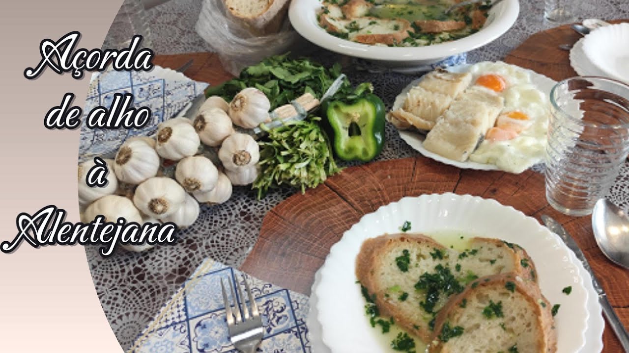 Açorda de alho à Alentejana