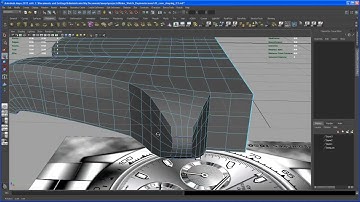 Modeling tutorial in Maya - ROLEX DAYTONA watch - Part 21: case shaping 04