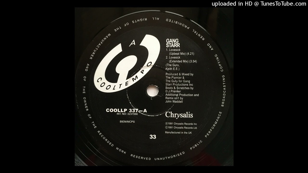 Gang Starr - Lovesick (Upbeat Mix) John Waddell Remix - YouTube