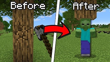 Minecraft But Breaking Blocks Spawns A Random Mob