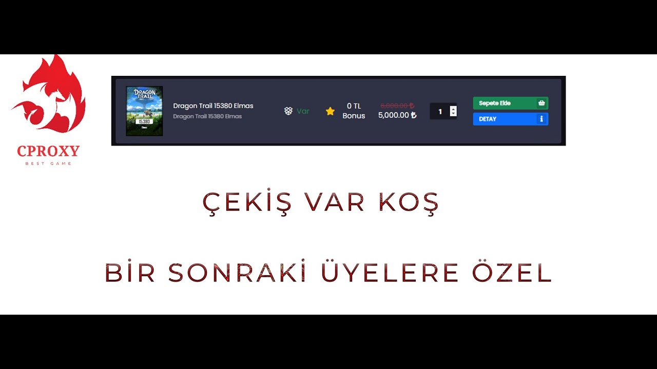 DRAGON TRAIL 15380 Diamond raffle for 1 person