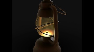 Lantern 3d model shocase