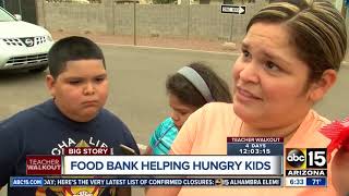St Mary's Food Bank using mobile food vans during walkout Wealth