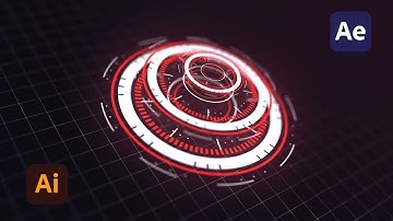 My Channel Intro | 3D Hud Animation With After Effects | AtiK MaHmuD