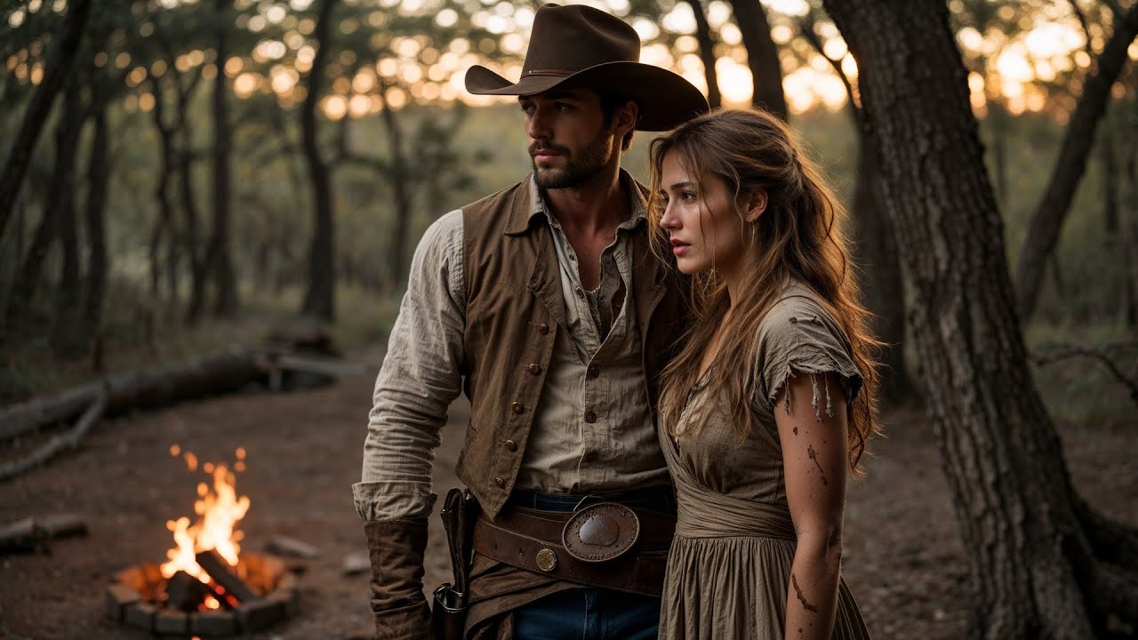 She Was Hiding From Her Husband In The Woods, A Cowboy Found Her And Said 