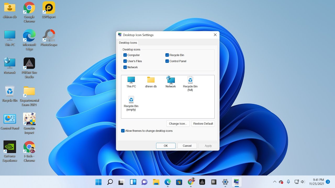 How to Show Desktop Icons on Windows 11 | Desktop Icon Settings on ...