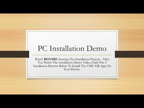 CMS AIR App Installation Demo