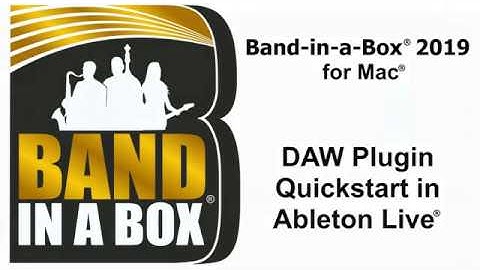 Band-in-a-Box® for Mac: DAW Plugin Quickstart in Ableton Live®