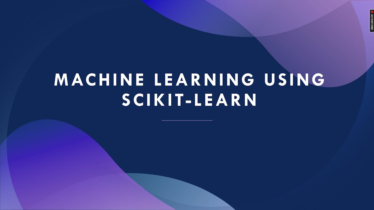 Week 3: Classification using Scikit-learn - YouTube