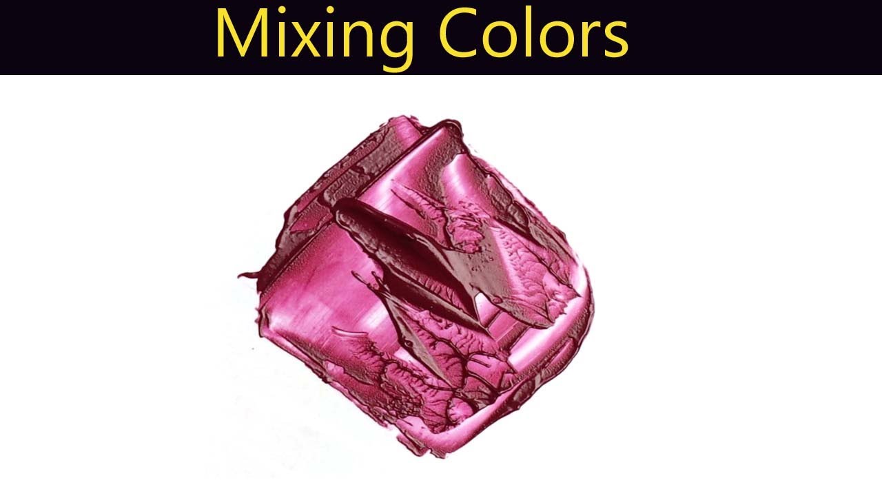 How To Make Maroon Color Paint - Mixing Colors - YouTube