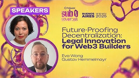 Future-Proofing Decentralization: Legal Innovation for Web3 Builders | sub0 2025