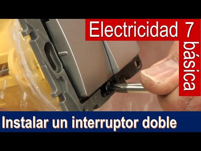 Electricidad básica 7: instalar un interruptor doble (Bricocrack) 