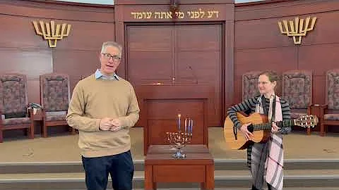 Hanukkah Lighting Message from Rabbi Meszler and Cantor Khitrik 5786
