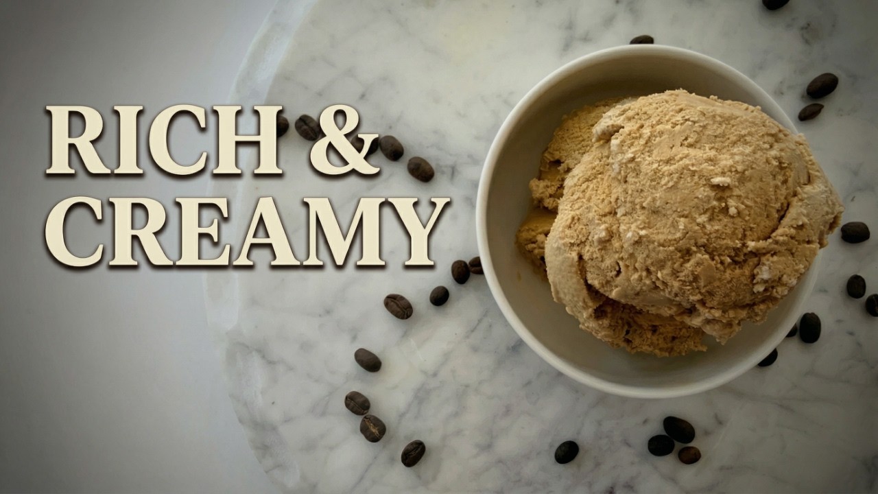 Кофейное мороженое со вкусом ириски без сахара, которое на вкус не как мороженое без сахара.