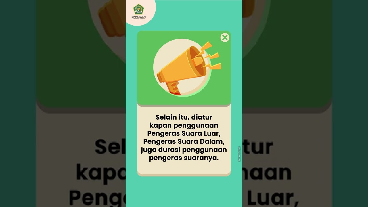 Surat Edaran Menteri Agama RI No. 5 Tahun 2022 tentang Pengaturan Penggunaan Pengeras Suara