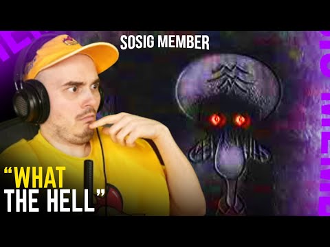 RADAL REACTS TO SQUIDWARD HORROR VIDEO | RED MIST RE-TAKE (VibingLeaf)