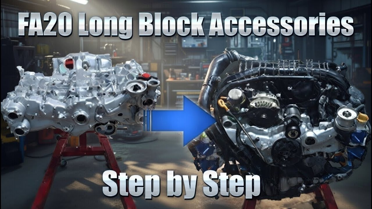 Install All Accessories Parts FA20 - Subaru WRX Engine Rebuild - YouTube