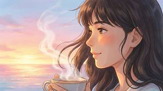 Watching the Sea Alone at Dawn | Quiet Reflection and New Beginnings | Ghibli ASMR