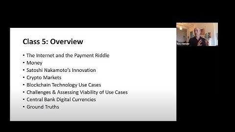 Class 5: Blockchain Technology & Cryptocurrencies