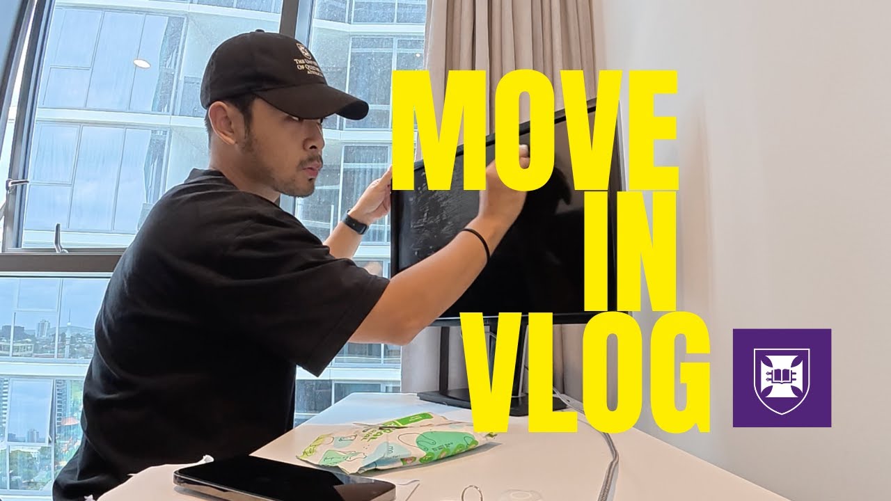 Uni move in day vlog + room tour | Apartment in Brisbane | University of Queensland | LPDP-AAS 2026