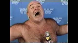 George Steele Springfield, Massachusetts promo on Randy Savage - aired 2/14/87