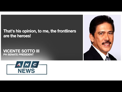 PH Senators To Duterte: Frontliners, Not Duque, Are Real Heroes Of Pandemic | ANC