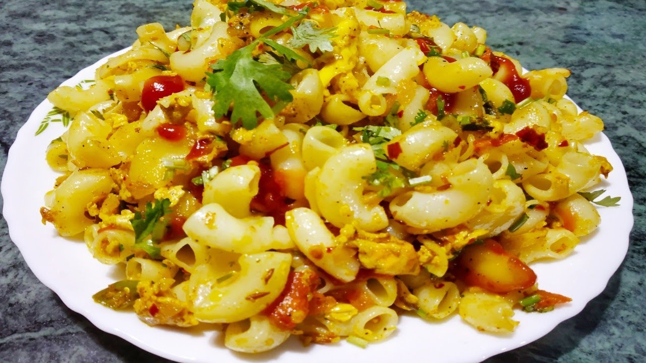 Egg Macaroni Indian style Egg Macaroni pasta YouTube