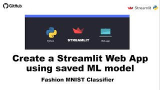 Deploying a Saved ML Model as a Streamlit Web Application | Fashion MNIST image Classifier